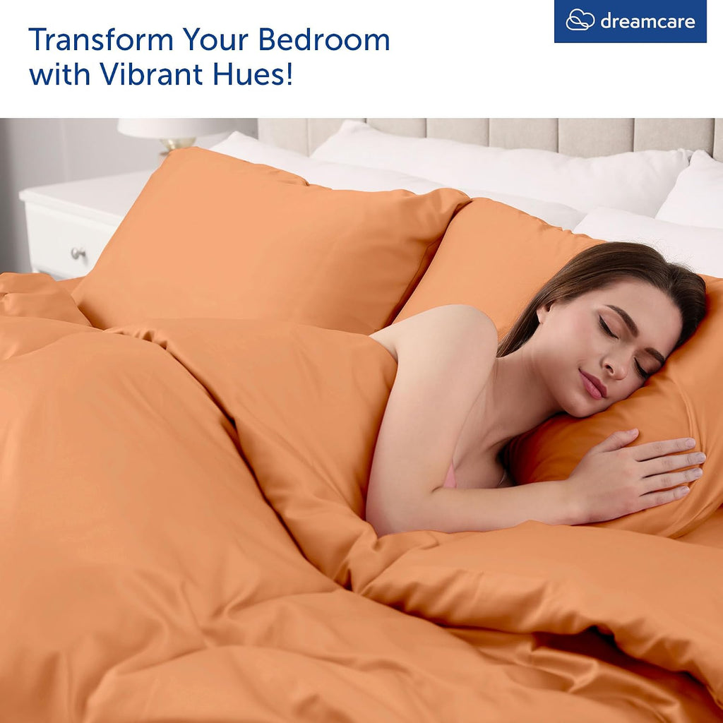 King Size Sheets Set - 6 pcs Breathable Cooling Bed Sheets -up to 21" Extra Deep Pocket King Sheet Set with Side Pockets Extra Soft 100% Brushed Hypoallergenic Hotel Luxury Bedding Terracota | up to 21" Extra Deep Pocket King Sheet Set with Side Pockets - - view 7