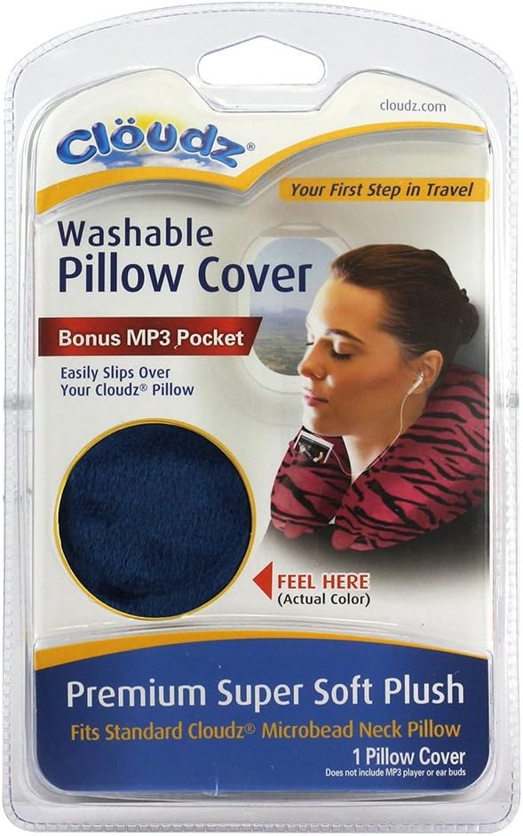 Washable Travel Neck Pillow Cover - Blue - view 3