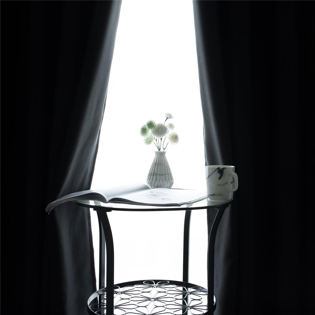 Star Blackout Curtains for Bedroom- Nusery Window Curtain 2 Panel Sets with Grommet –Room Darkening Curtains Drapes for Living Room 84 Inch Length (Beige,52x84in) - view 3