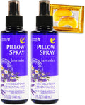 Lavender Pillow Spray for Aromatherapy- Bundle with 2 Lavender Pillow Spray Bottles with Essential Oils Plus Eye Mask | Essential Oil Sleep Time Bedding Mists