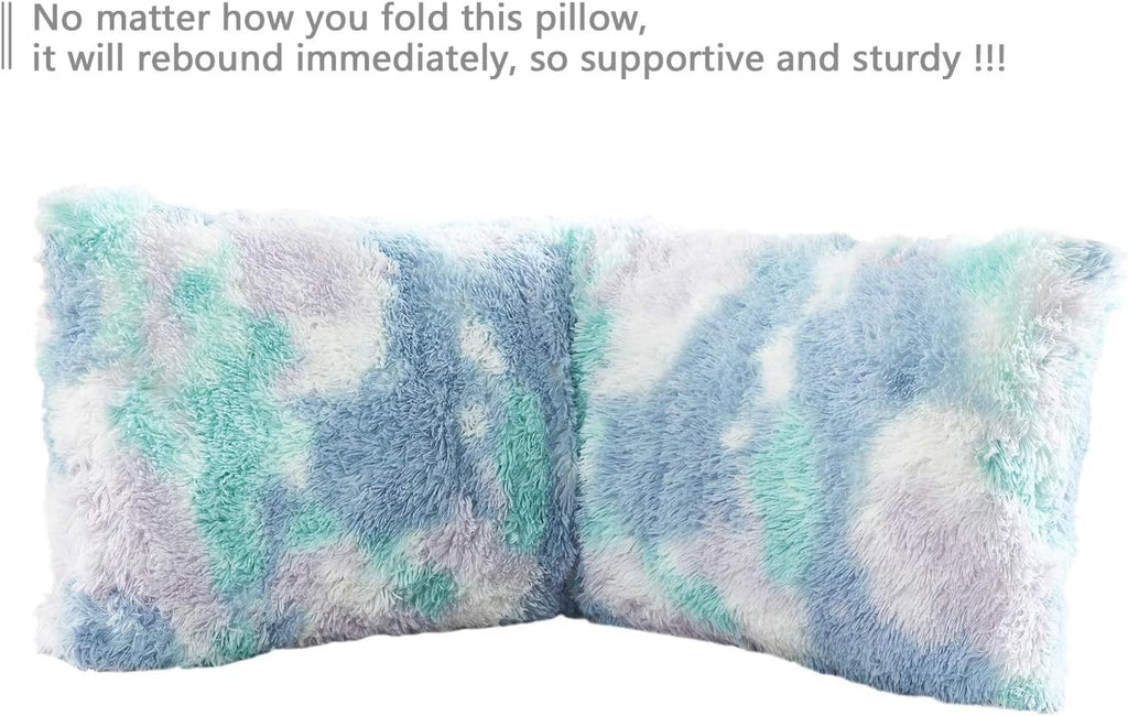 Cozy Plush Fur Body Pillow 20X54 Inches with Premium Filling, Ultra Soft Bed and Sofa Pillow, Vibrant Pastel Colors on Long Pillow, Big Hug Double Pillow, Pregnancy Pillow, Warm Fascinating - view 6
