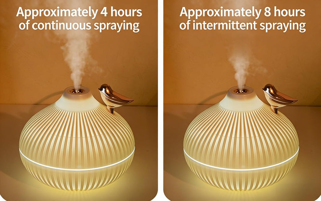 Portable Small Onion Humidifier, 300ml Desktop Mini Plug-in Humidifier with 3-Color Warm Night Light, for Bedroom Home Office Travel - view 5