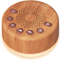 Sound White Noise Machine with 25 Soothing Sounds and Night Lights with Memory Function 32 Levels of Volume and 5 Sleep Timer Powered by AC or USB for Sleeping Relaxation (Wood)