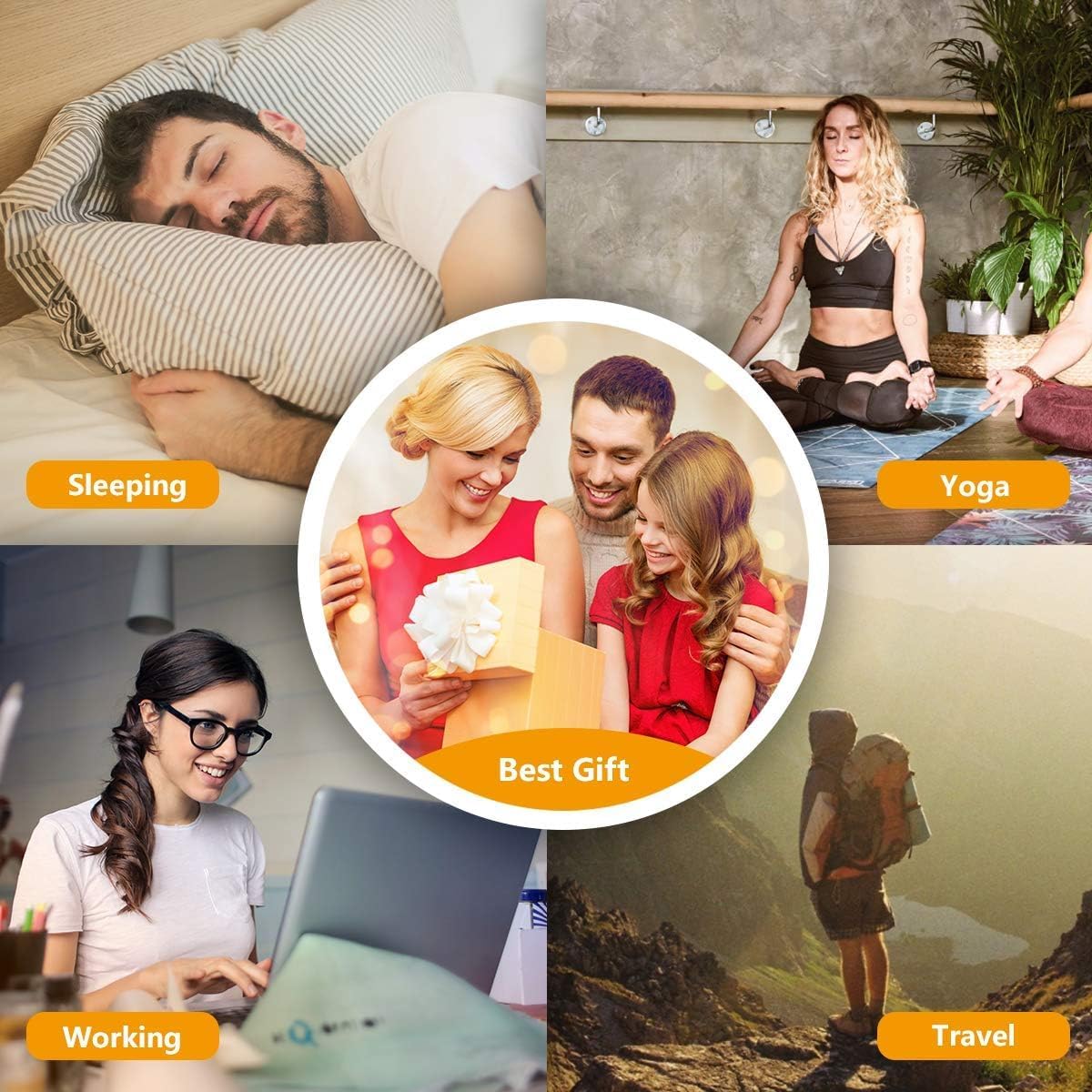 Sound Machine White Noise Machine with 25 Soothing Sounds and Night Lights with Memory Function 32 Levels of Volume and 5 Sleep Timer Powered by AC or USB for Sleeping Relaxation (White) - view 5