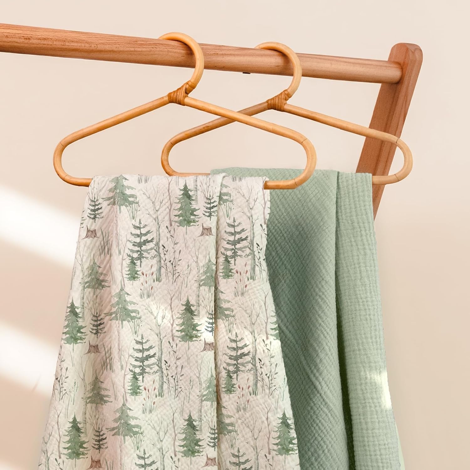 Baby Muslin Crib Sheets: Snug Fitted Sheet for Standard Crib | Boho Neutral Print for Baby Girls Nursery Bedding & Gift 2Pack - Soft & Breathable Cotton Gentle on Newborn Skin - view 4
