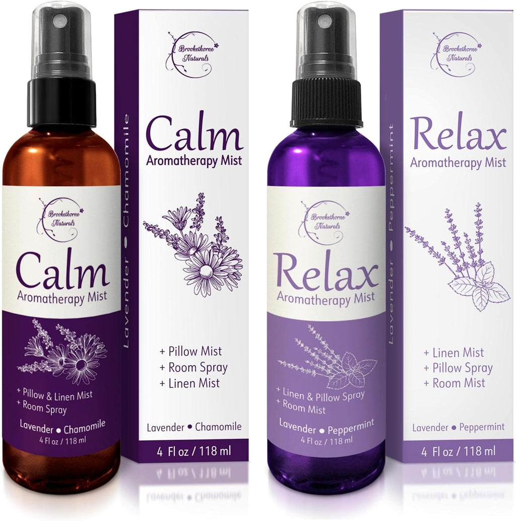 Calm Aromatherapy Mist | Lavender Pillow Spray 4oz | Lavender & Chamomile Essential Oil room, linen & bed spray | Calming scent for Relaxation & Sleep | Paraben-free, made in USA - view 8