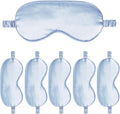 6pack silk sleep mask satin eye masks blackout silky eyeshade cover soft blindfold eyeshades for women sleeping travel gift