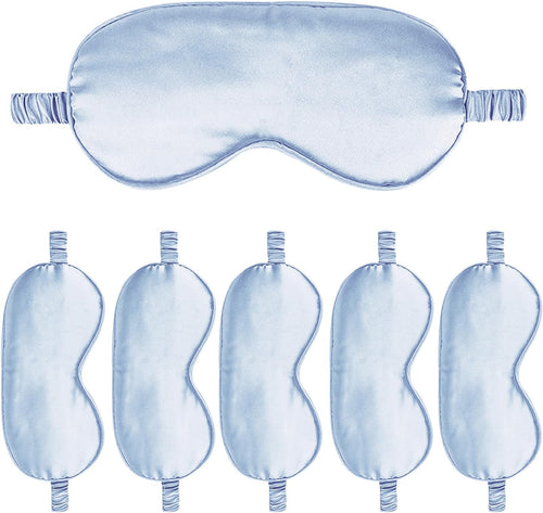 6pack silk sleep mask satin eye masks blackout silky eyeshade cover soft blindfold eyeshades for women sleeping travel gift