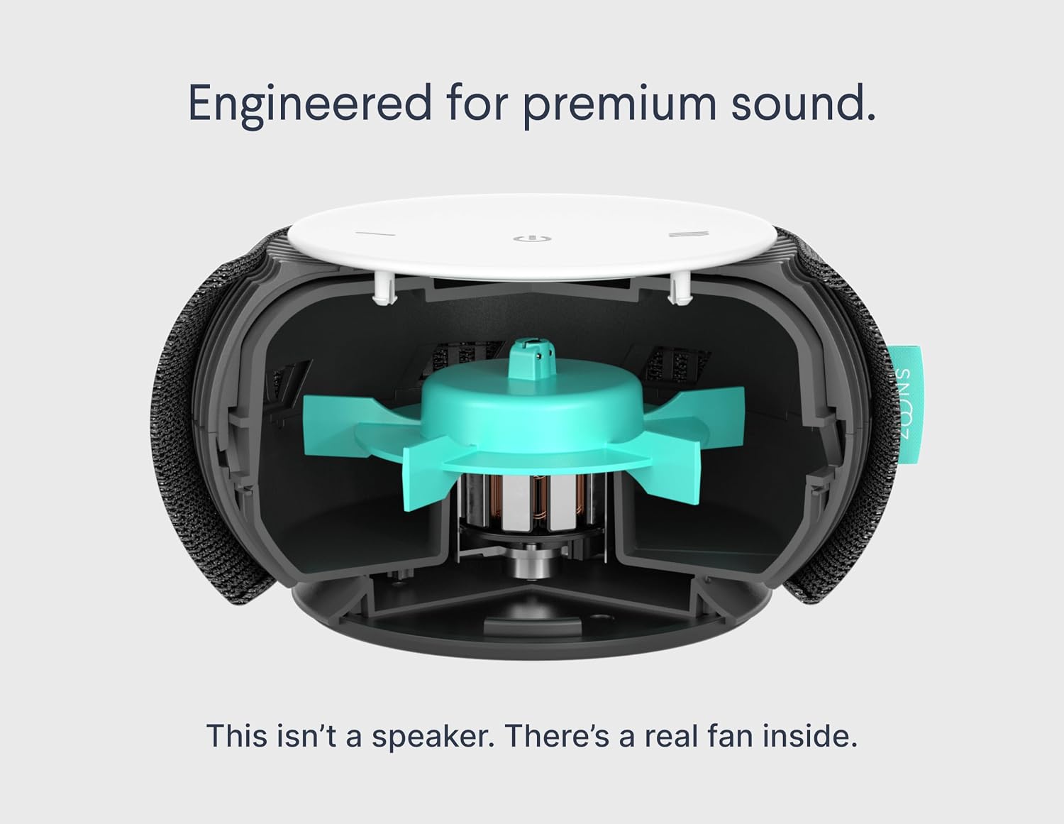 Original Smart White Noise Sound Machine, Real Fan Inside for Sleep | Natural Sound from a Real Fan, Non-Looping White Noise, App Scheduler, 10 Levels, Masks Snoring, Office Privacy & Neighbors - view 3