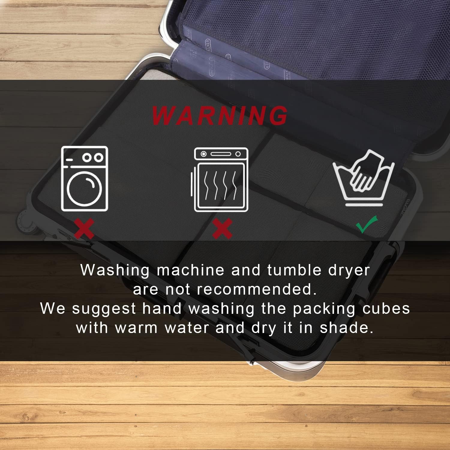 6 set packing cubes, travel luggage packing organizers - view 6