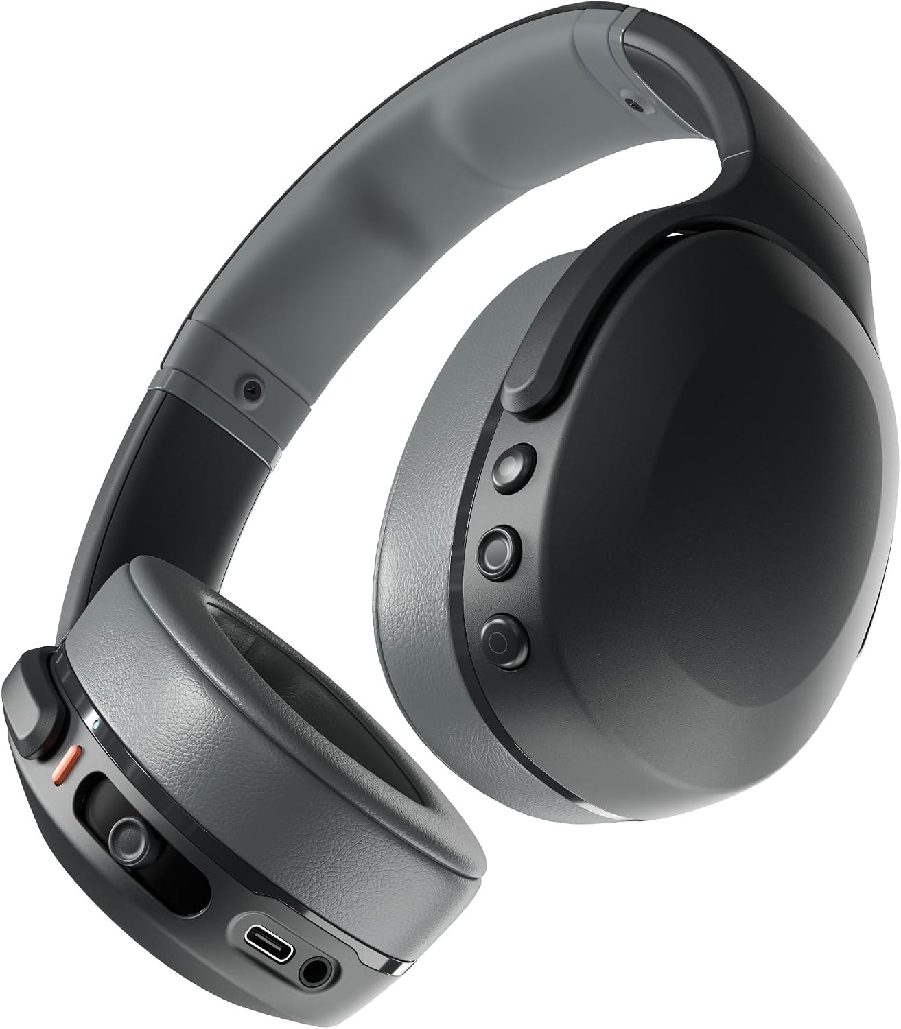 Wireless multi-sensory bass headphones - Asphalt | Bluetooth, noise isolating over-ear fit, 40 hours battery, microphone, working out, gym, travel, studying, music