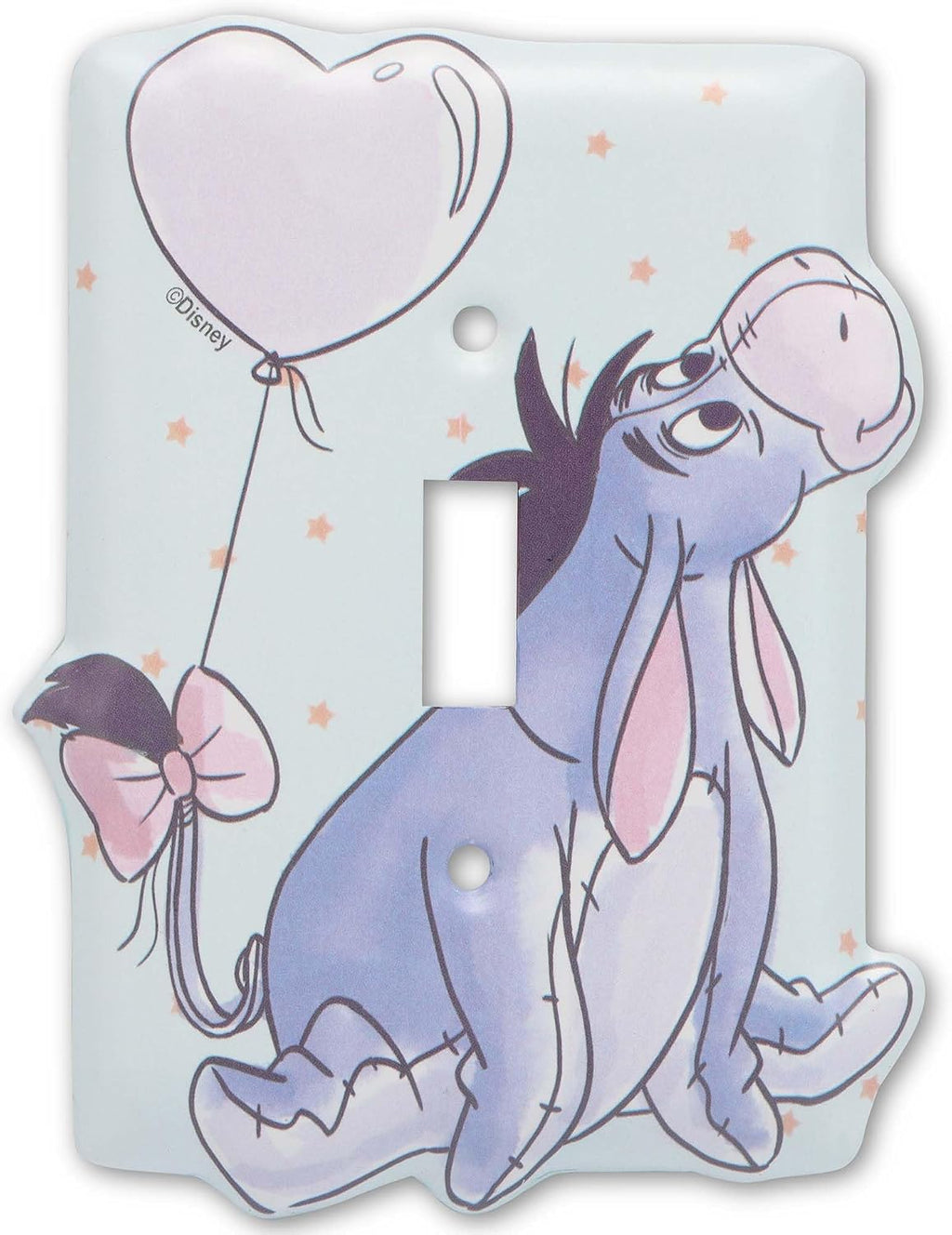 Winnie the Pooh Eeyore metal light switch plate | Eeyore switch plate decoration for kids' bedroom or nursery