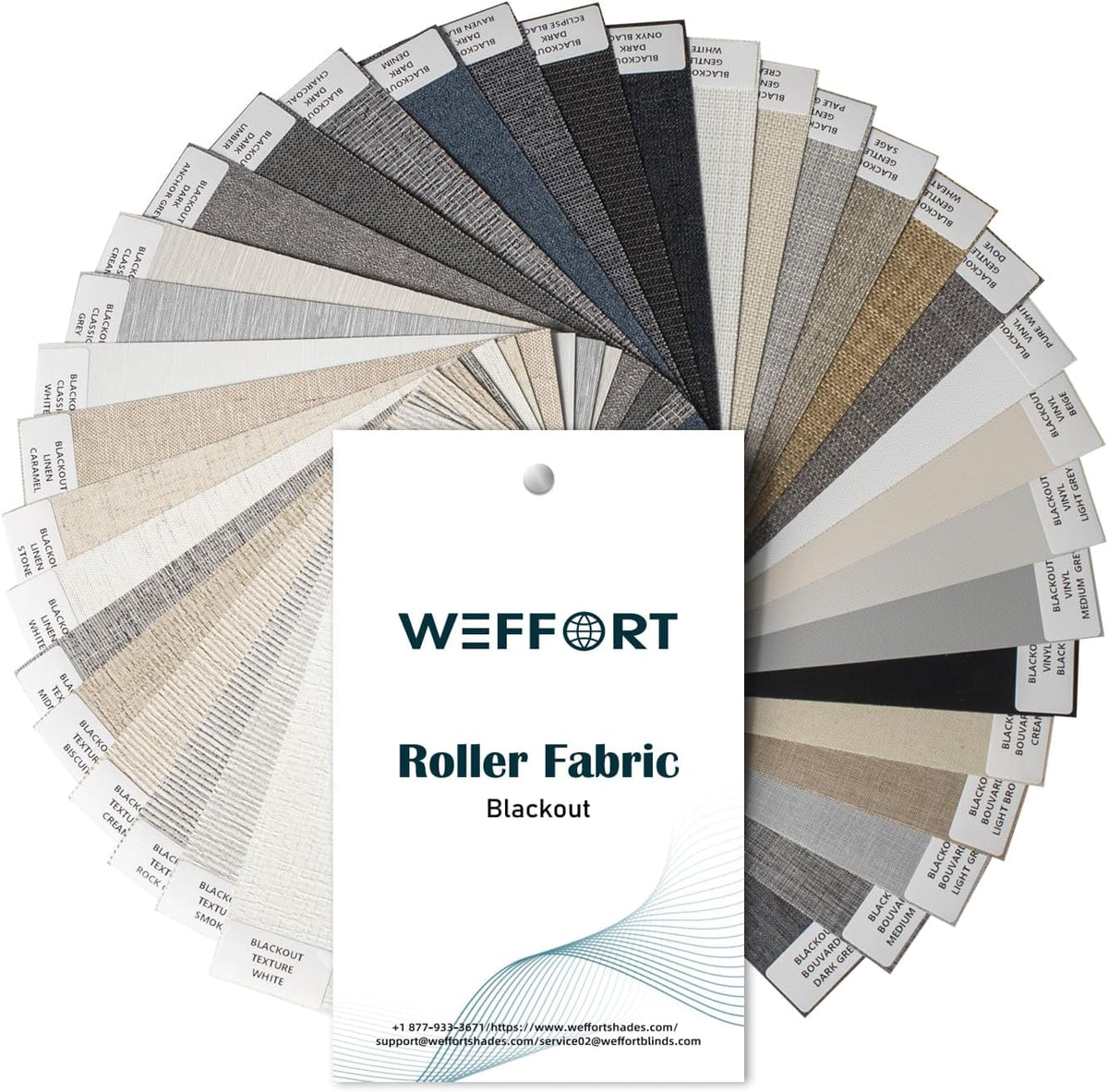 Motorized roller shades, 100% blackout, multi-color samples | Automatic blinds for indoor windows, works with Alexa Google Apple Home, remote & app control, solar/USB charging, custom size - view 2