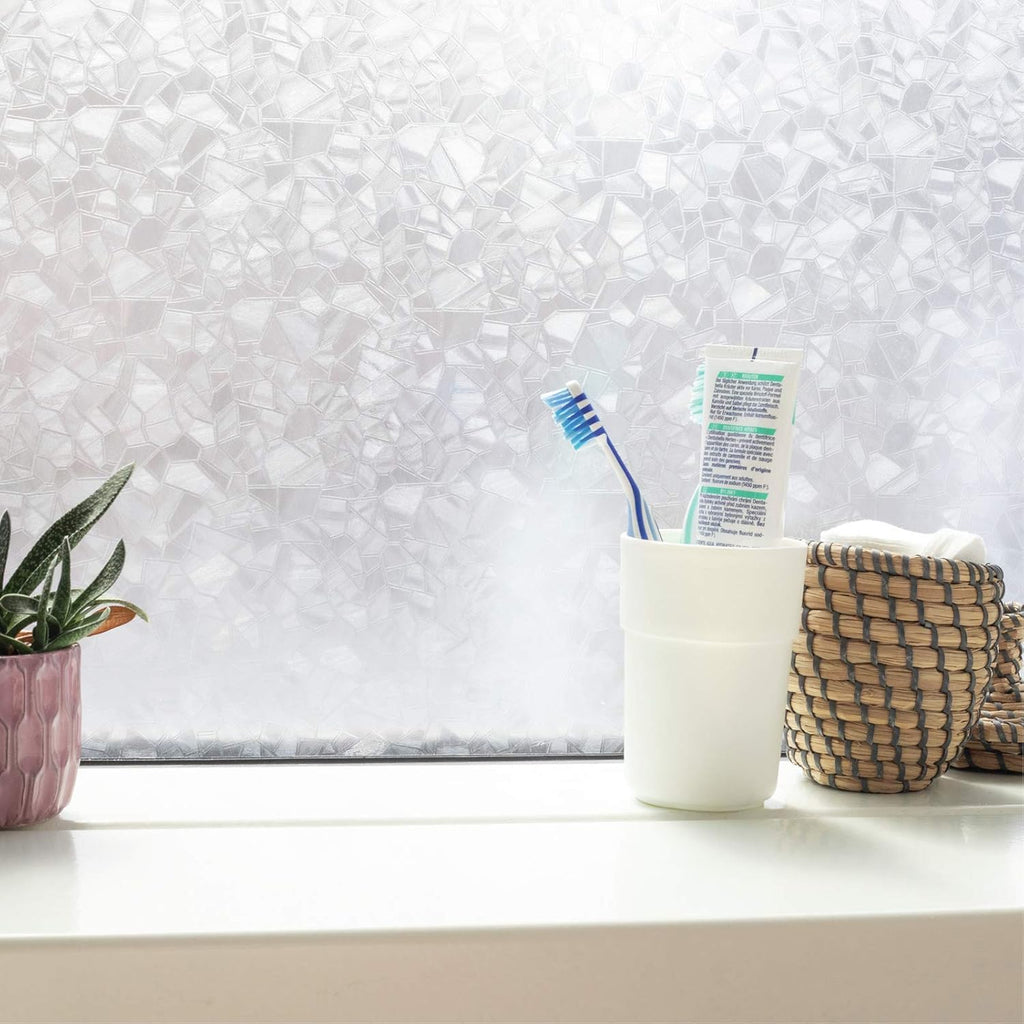 346-0166 Self-Adhesive Privacy Glass Window Film, Splinter, 17" x 78" Roll - view 3