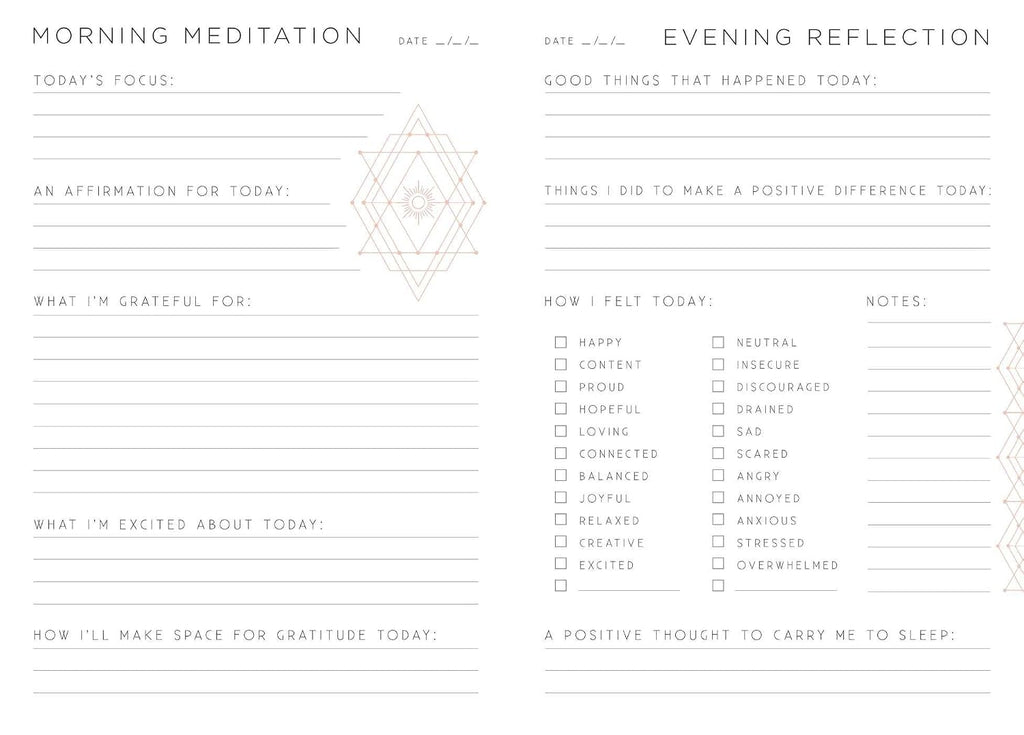 Gratitude: a day and night reflection journal (inner world) - view 3