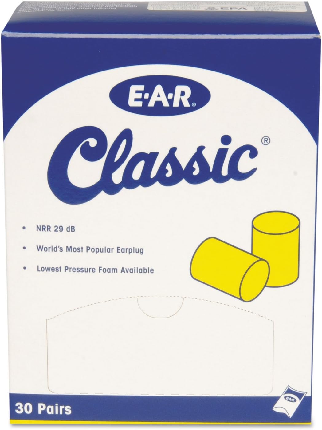 Ear Plugs, 30 Pairs/Box, E-A-R Classic 310-1060, Uncorded, Disposable, Foam, NRR 29, For Drilling, Grinding, Machining, Sawing, Sanding, Welding, 1 Pair/Pillow Pack - view 3