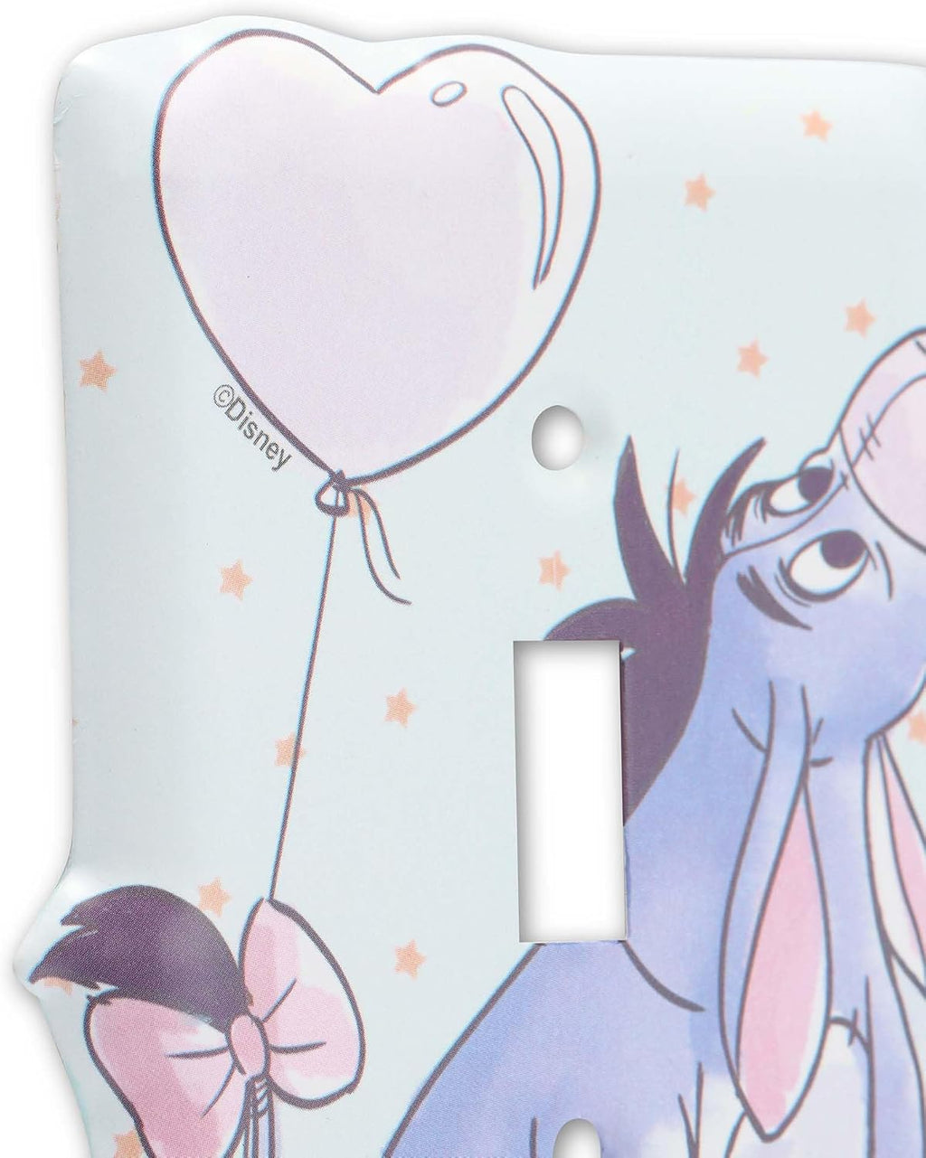 Winnie the Pooh Eeyore metal light switch plate | Eeyore switch plate decoration for kids' bedroom or nursery - view 4