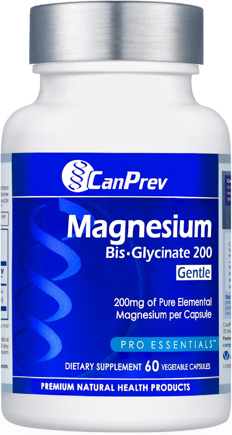 Magnesium bisglycinate 200mg gentle 60 veg caps, 60-day supply, chelated magnesium supplement for bone & muscle support, easy to digest, promote relaxation & comfort, vegan, non-GMO, no sugar