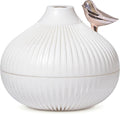Portable Small Onion Humidifier, 300ml Desktop Mini Plug-in Humidifier with 3-Color Warm Night Light, for Bedroom Home Office Travel