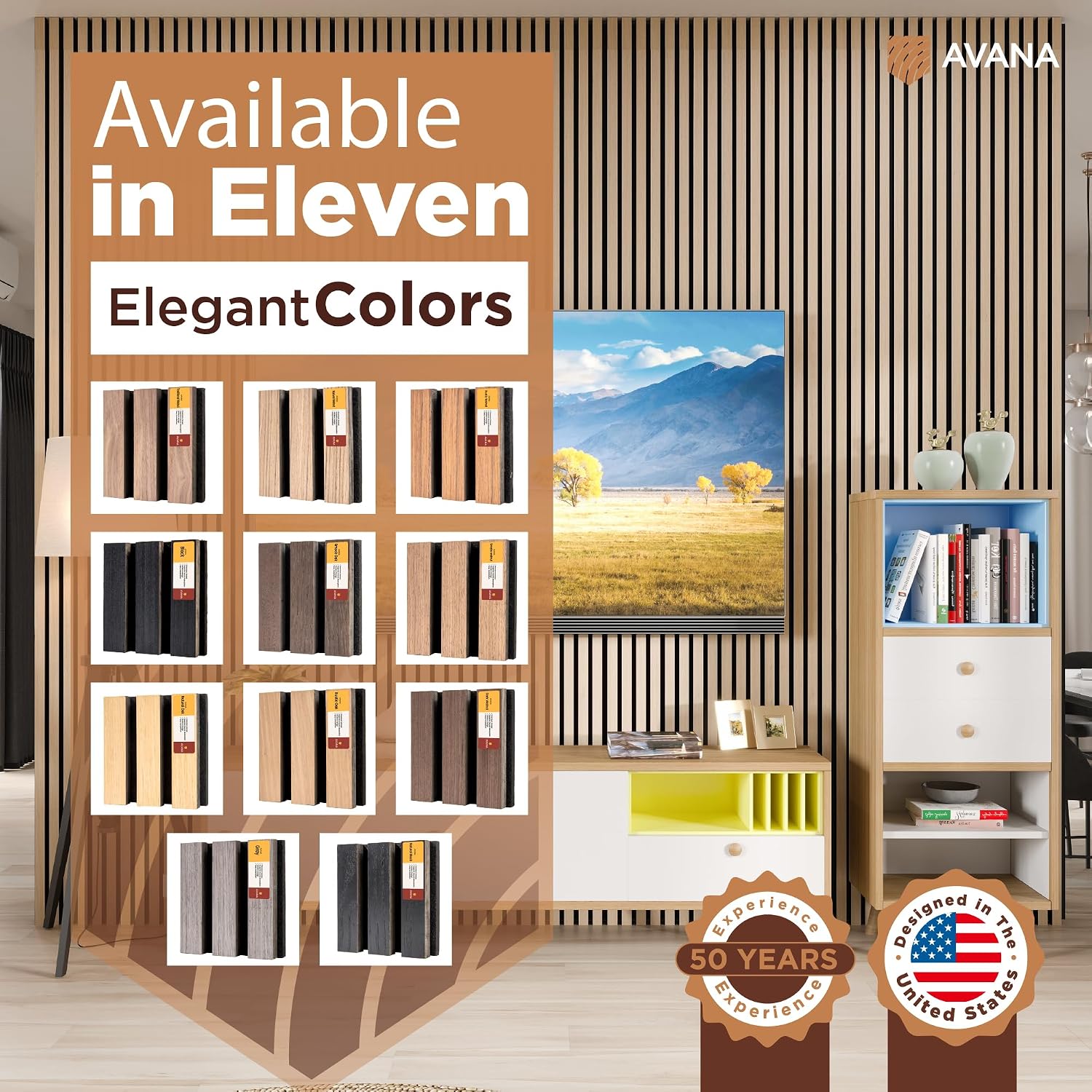Acoustic Wall Panels Color Samples Pack - Premium Wood Panels for Wall Decor - Interior Sound Proofing and Acoustic Panels - view 5