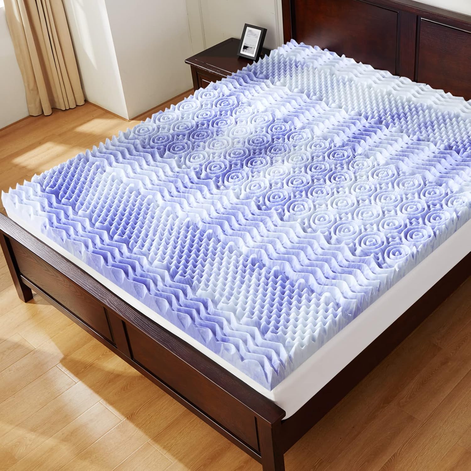Twin XL mattress topper, 3 inch mattress topper twin XL 7-zone memory foam pressure relief soft mattress pad, made with CertiPUR-US certified foam, Oeko-Tex certified - view 8