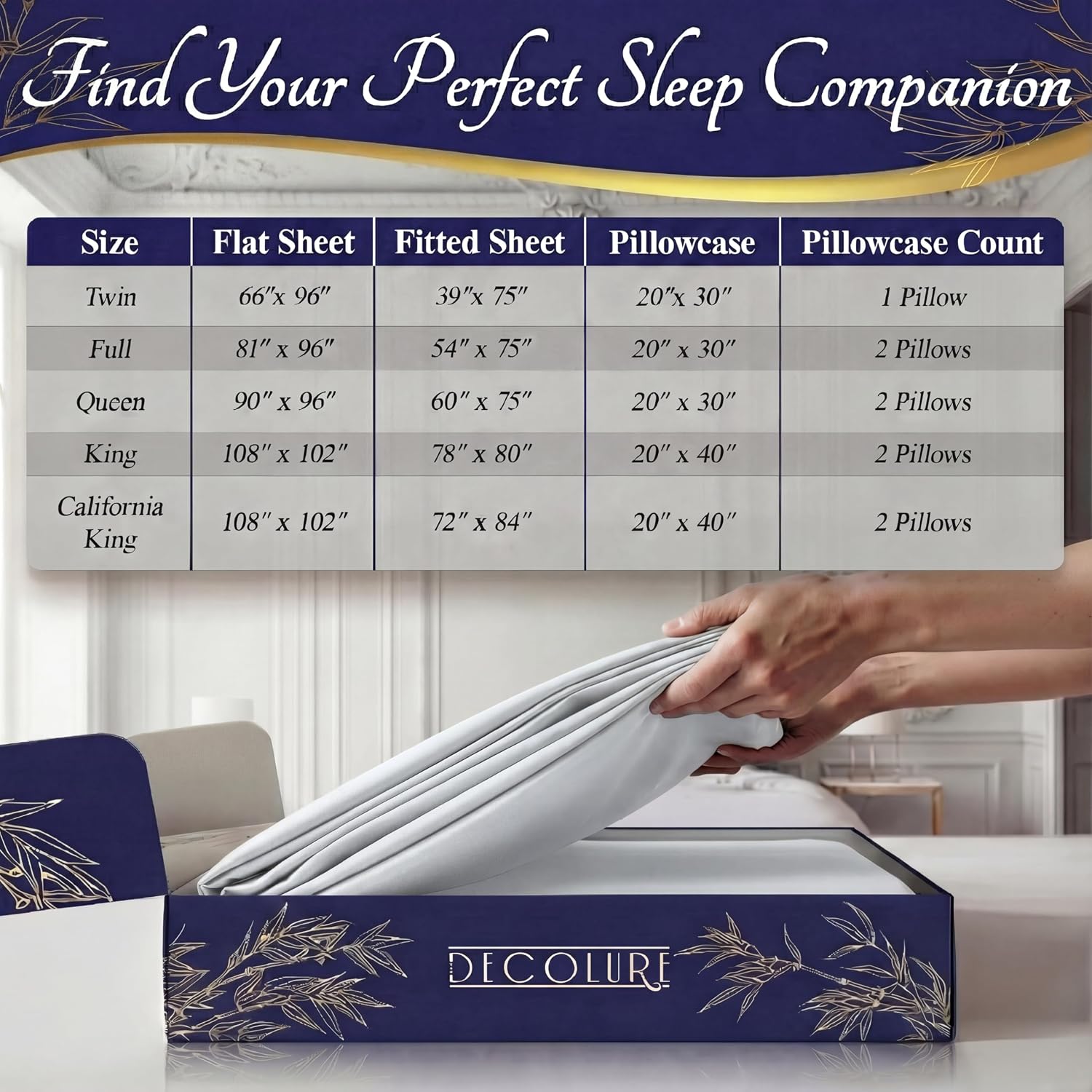 100% Viscose Derived from Bamboo Sheets King Size - Luxury 4 Pc Naturally Cooling Sheets, Ultra Soft Bed Set - Deep 17" Pockets, Durable Double Stitching, Oeko Tex Standard (White) - view 8