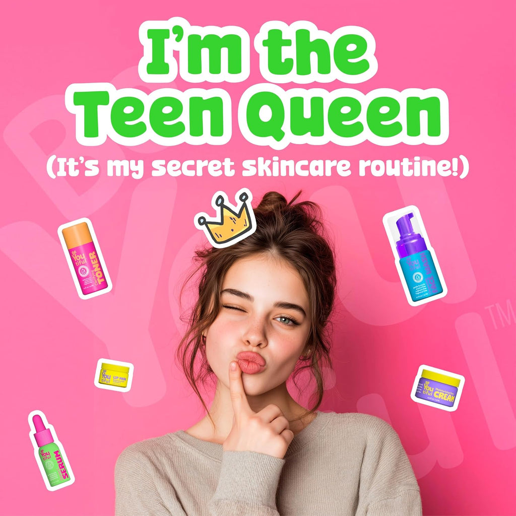 Skin Care Gift Set for Teens, Moisturizer Lotion Lip Mask, Toner | BFF Regimen 5-Piece Kit for Sleepovers & Kids Skincare, Face Wash, Serum, Vegan, Cruelty-Free, Great for Daily Skin Care - view 6