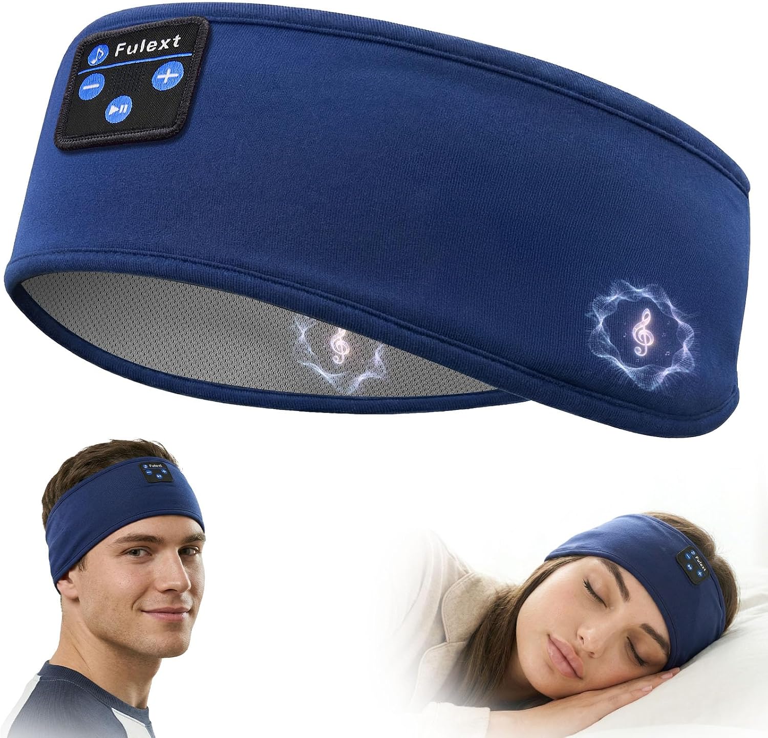 Sleep Headphones Bluetooth Headband,Sleeping Headphones Sports Headband, Long Time Play Sleeping Headsets with Built in Speakers Perfect for Workout,Running,Yoga - view 8