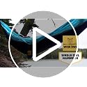 Hammock for Camping Double Hammocks Gear for The Outdoors Backpacking Survival or Travel - Portable Lightweight Parachute Nylon DO Black & Grey - view 7