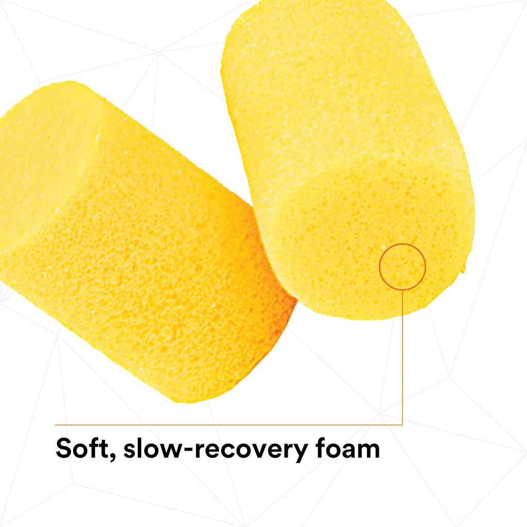 Ear plugs, classic 312-1201, 200 pairs of disposable earplugs, 1 pair/poly bag, uncorded, noise reduction rating 29 dB NRR, foam, regular size, roll down, compliant with ANSI/ASA S12.71-2018 - view 3