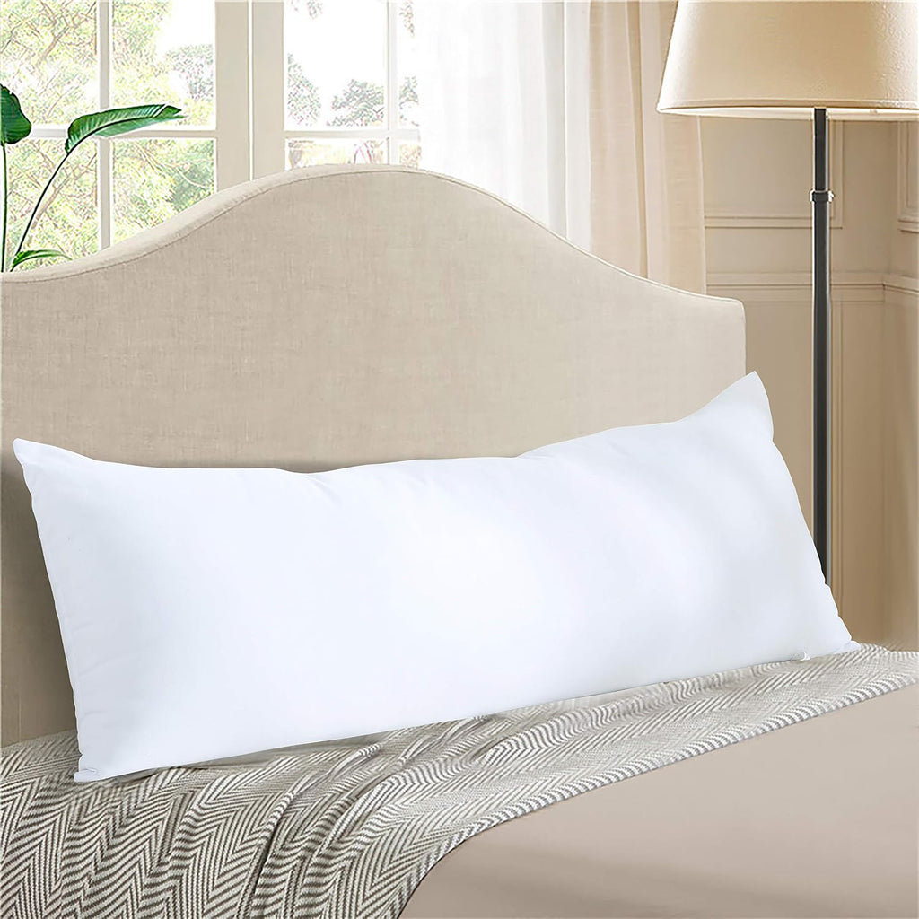 Body Pillow Insert 21"x54", Medium Support, Microfiber Fill | Ultra-soft microfiber fill provides medium support for side sleeping, pregnancy, back support, and everyday comfort. - view 7
