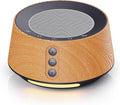 White noise machine with night light – 20 soothing sounds, 10 color lights, 5 timer settings & memory function, portable sleep sound machine for baby nursery, kids & adults, zebra wood