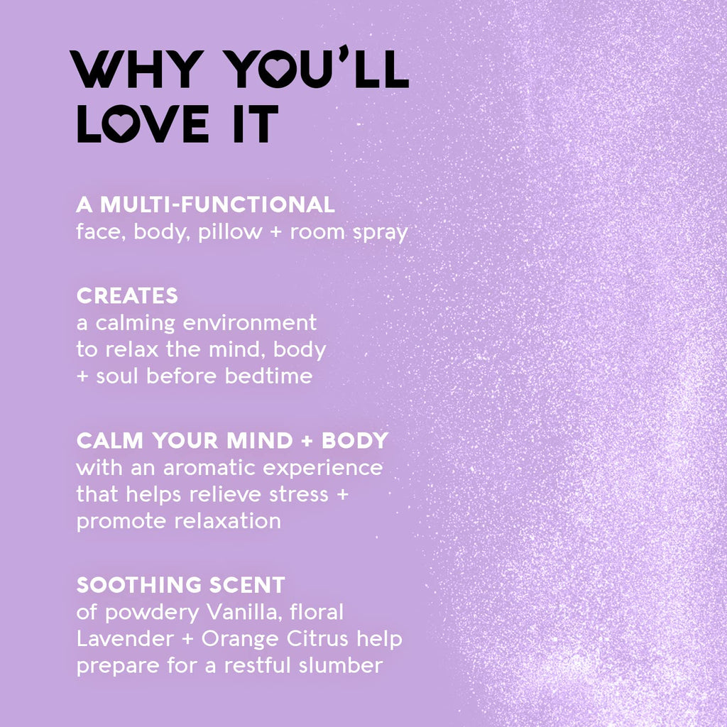 Lavender Chamomile Sleep Spray Multi-Pack - Sleep Well + Relax with Premium Grade Room + Pillow Spray, Made w/Coconut, Jojoba + Moringa Seed Oils, 6.76 fl oz (2 Pack) - view 4