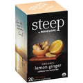 Organic lemon ginger herbal tea, caffeine free, 20 count (pack of 6), 120 total tea bags