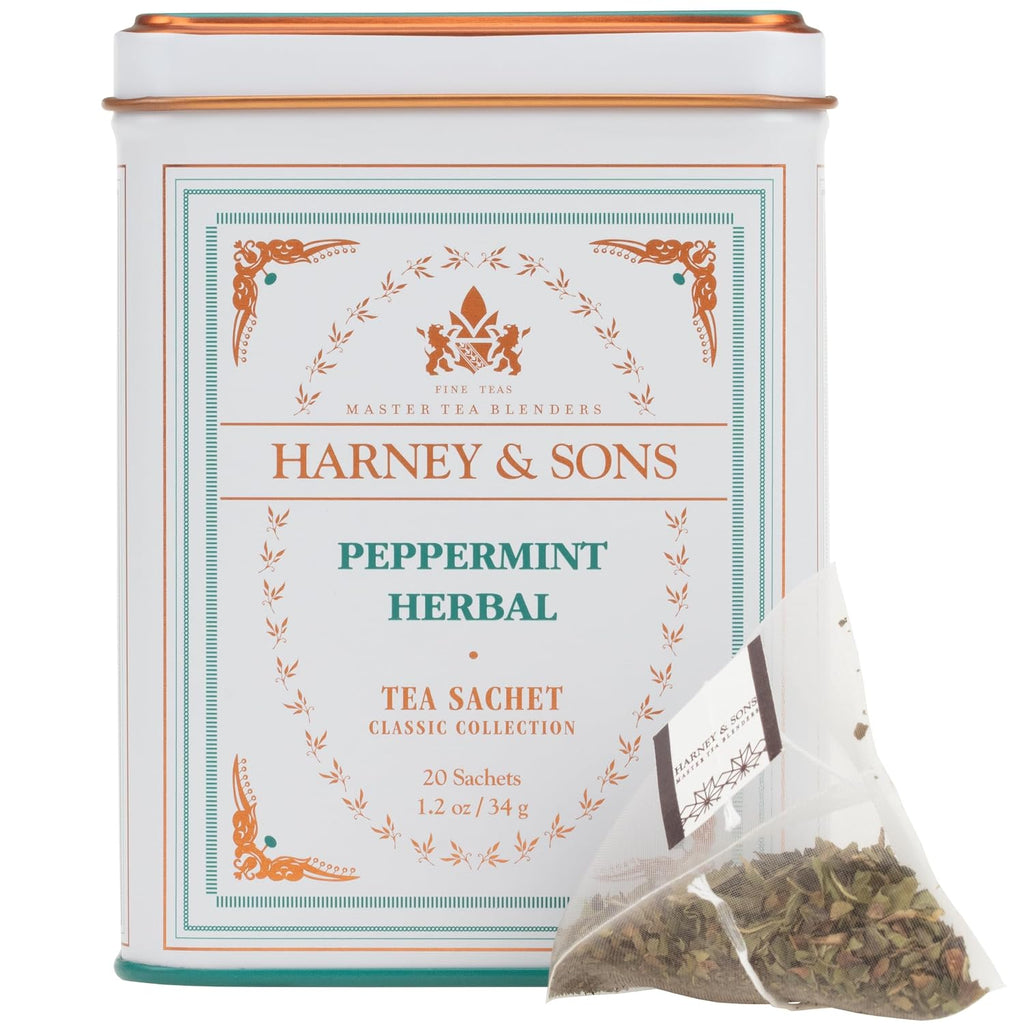 Peppermint tea, 20 sachets 1.2 oz | Herbal tea made with Washington State peppermint. Naturally caffeine free. - view 2