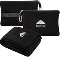 BlueHills Premium Soft Lightweight Travel Blanket Pillow 2 in 1 - Black