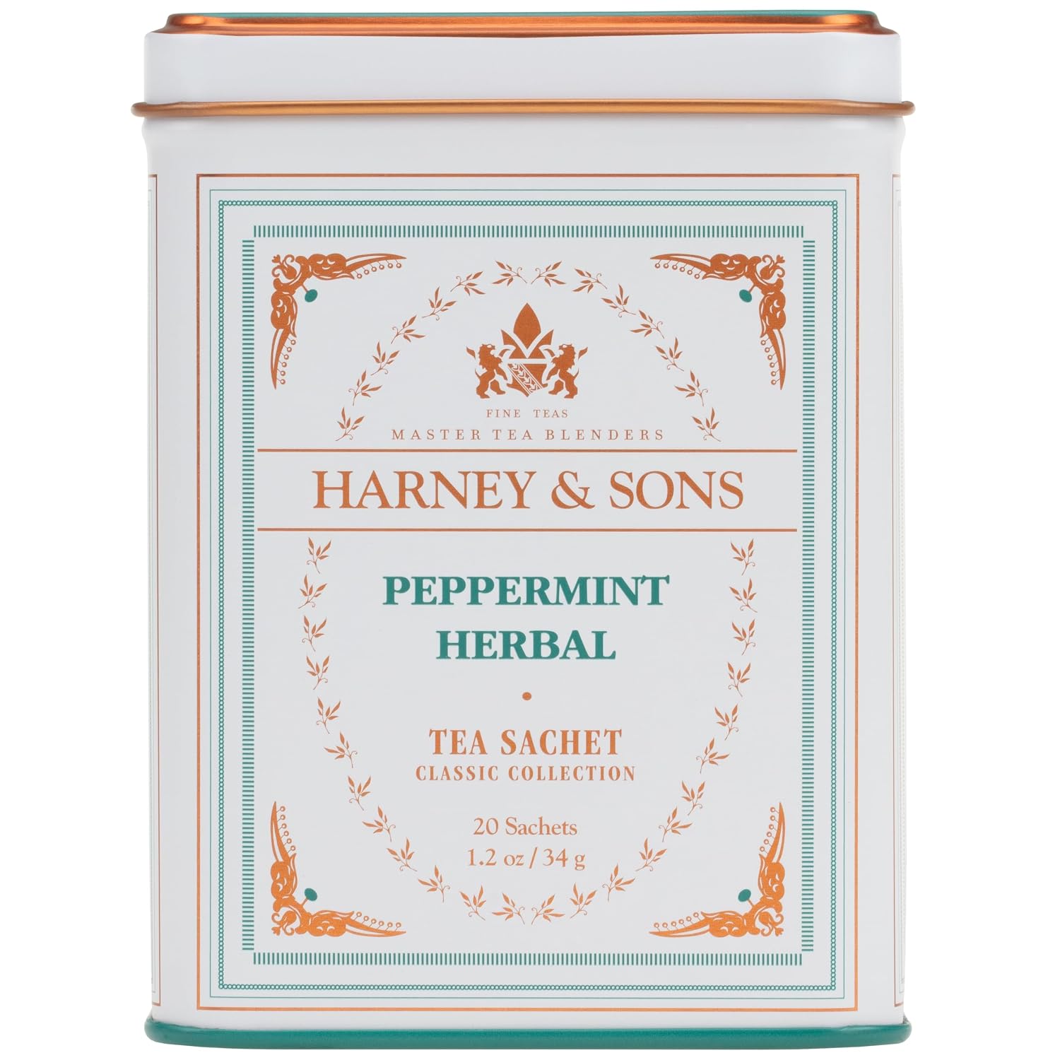Peppermint tea, 20 sachets 1.2 oz | Herbal tea made with Washington State peppermint. Naturally caffeine free.
