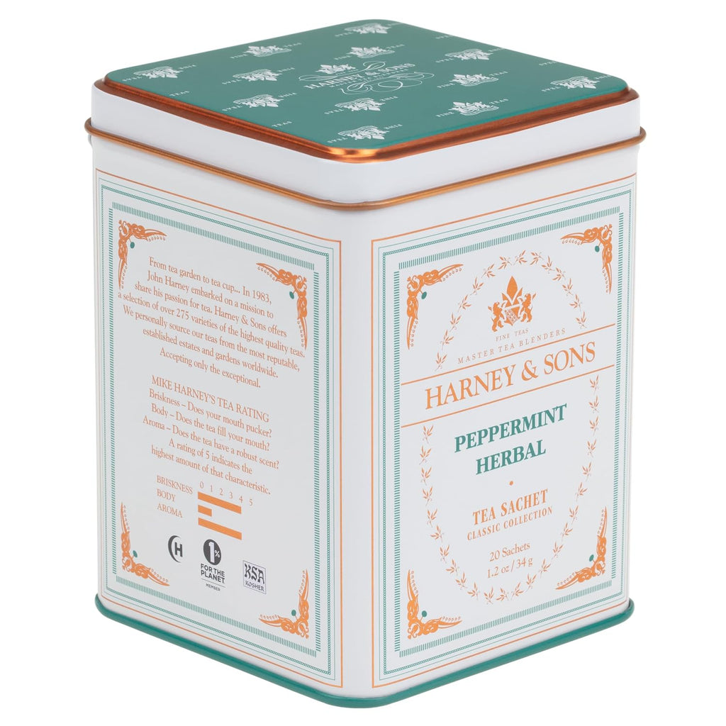 Peppermint tea, 20 sachets 1.2 oz | Herbal tea made with Washington State peppermint. Naturally caffeine free. - view 5