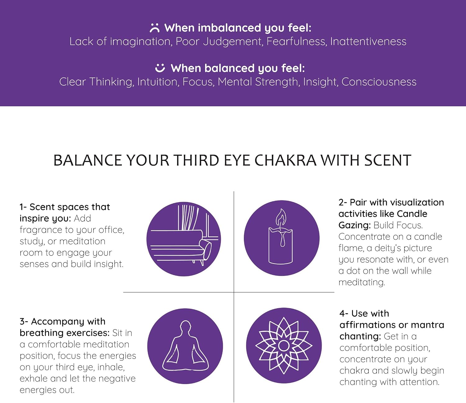 Chamomile & Juniper Berry Essential Oil Diffuser Blend, 30ml | 3 x 10ml/0.33oz, Aromatherapy Oils for Balance, Incense for Meditation, Yoga & Reiki - view 7