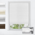 No drill cordless cellular shades, 22" W x 36" H, White | Blackout fabric protects privacy, with thermal insulation & noise reduction, safe cordless design for kids and pets