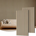 Wood Wall Panels for Interior Wall Decor-2 Pack 47.2" x 23.6" | Wood Slat Acoustic Panels for-15.5ft² Noise Cancelling and Wall Décor Living Room, Bedroom, Home Decor, Office, Oak