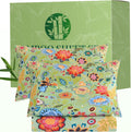 King Floral 4-Piece Sheet Set - Cooling Sheets Blend Rayon Derived from Bamboo,Soft & Breathable, Deep Pocket 16", Wrinkle Resistant - Vibrant Boho Floral Sage Green