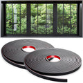 59 Ft Window Grille Inserts Grid Kit, 2 Black, Self-Adhesive Peel | Stick Trim Molding Window Trim Molding Grids, DIY Crown Molding Peel & Stick for Tile Edge Trim, Windows Door Frames