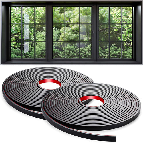 59 Ft Window Grille Inserts Grid Kit, 2 Black, Self-Adhesive Peel | Stick Trim Molding Window Trim Molding Grids, DIY Crown Molding Peel & Stick for Tile Edge Trim, Windows Door Frames