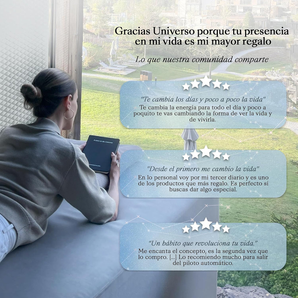 Cartas al Universo daily gratitude journal (with 160 pages) | letters to the universe| gratitude and manifestation journal | thoughtful spiritual gift - Spanish version - view 7