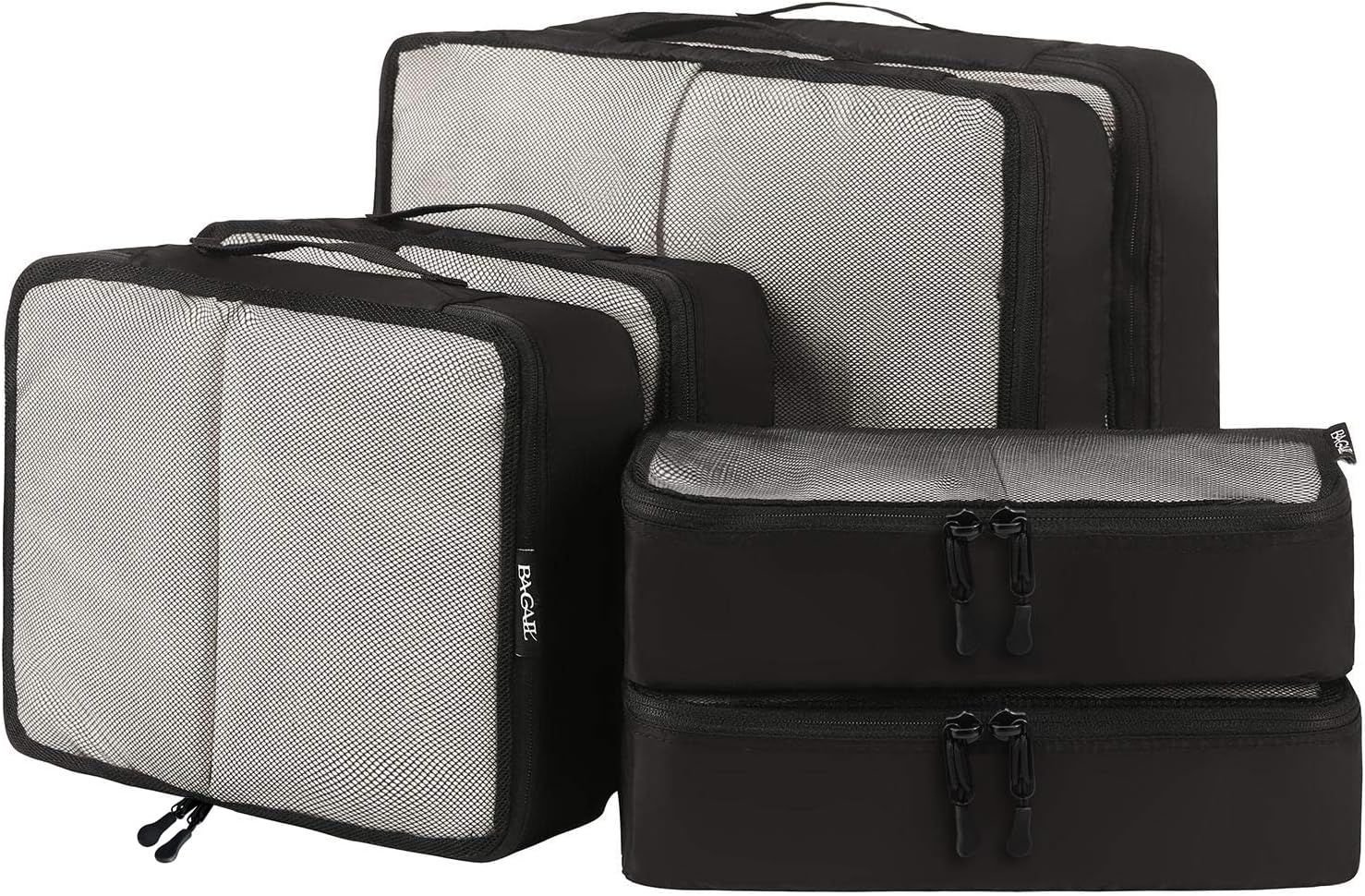 6 set packing cubes, travel luggage packing organizers