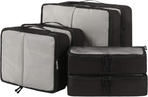 6 set packing cubes, travel luggage packing organizers