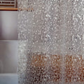 Waterproof shower curtain liner 8G EVA thick shower curtain with heavy duty 3 bottom magnets, shower liner for shower stall, bathtubs, 3D pebble pattern, 72 x 72, 12 hooks