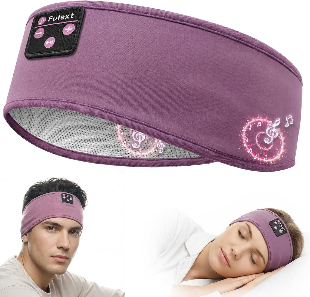 Sleep Headphones Bluetooth Headband,Sleeping Headphones Sports Headband Headset, Long Time Play Sleeping Headsets with Built in Speakers Perfect for Workout,Running,Yoga