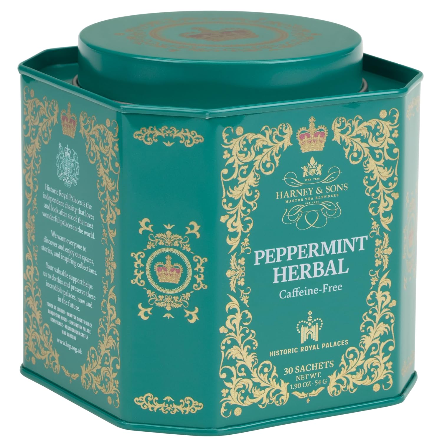 Peppermint Herbal Tea in Sachets, Caffeine-Free Herbal, 30 Sachets | Herbal tea made with Washington State peppermint. Naturally caffeine free. - view 2